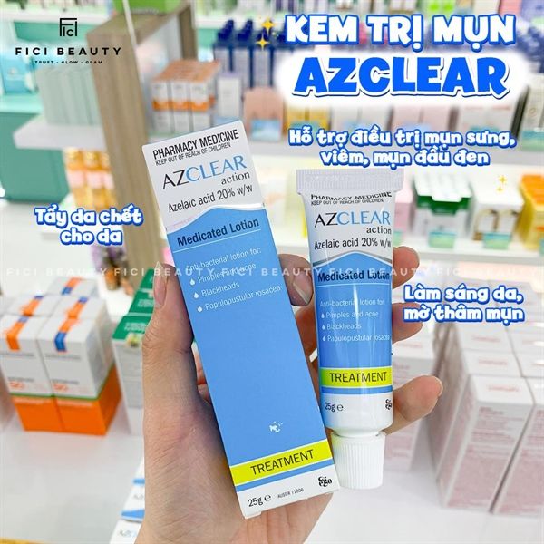 Kem Đặc Trị Mụn AZClear 20% Azelaic Acid Giảm Mụn Nám Tàn Nhang 25g