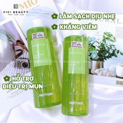 Nước Tẩy Trang Trị Mụn Chiết Xuất Rau Má PRETTYSKIN The Jeju Cica Cleansing Water 500ml