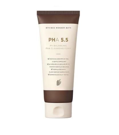 Sữa Rửa Mặt Cân Bằng Độ pH Cho Da Byvibes Wonder Bath PHA 5.5 pH Balancing Cleansing Foam 150ml