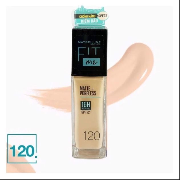 Kem Nền Kiềm Dầu, Cho Lớp Nền Mịn Lì Tự Nhiên Maybelline Fit Me Matte Poreless Foundation 30ml