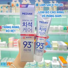 [4 MÀU] Kem Đánh Răng Giúp Trắng Răng, Giảm Ố, Loại Bỏ Mùi Hôi Median Dental IQ 93% Toothpaste 120g