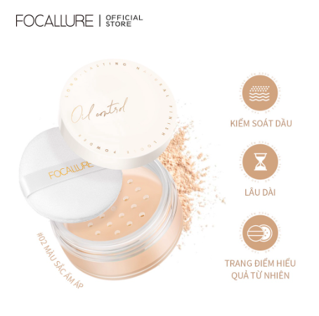 Phấn Phủ Dạng Bột Kiểm Soát Dầu Cho Lớp Trang Điểm Mượt Mà Tự Nhiên Focallure Poreless Matte Loose Powder FA201