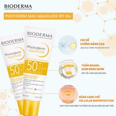 Kem Chống Nắng Giảm Bóng Nhờn, Kháng Nước Bioderma Photoderm AquaFluide Phổ Rộng SPF 50+