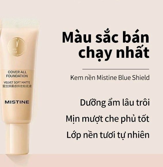 Kem Nền Mistine Cover All Silky Natural Finish 5g