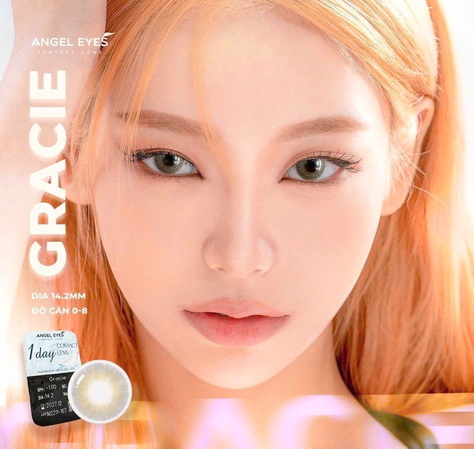 Lens 1 Ngày Angel Eyes Hàn Quốc - Độ cận 0 độ