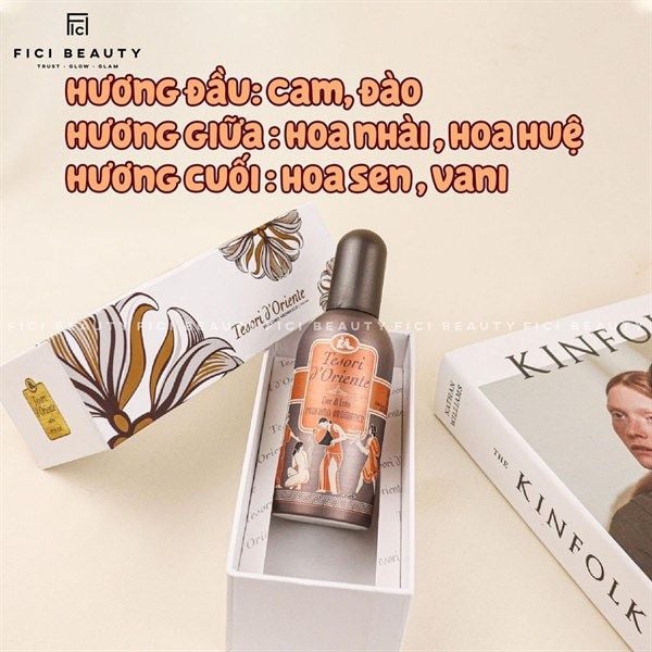 Xịt Thơm Nước Hoa Toàn Thân Dưỡng Ẩm Cơ Thể Tesori Hoa sen 100ml