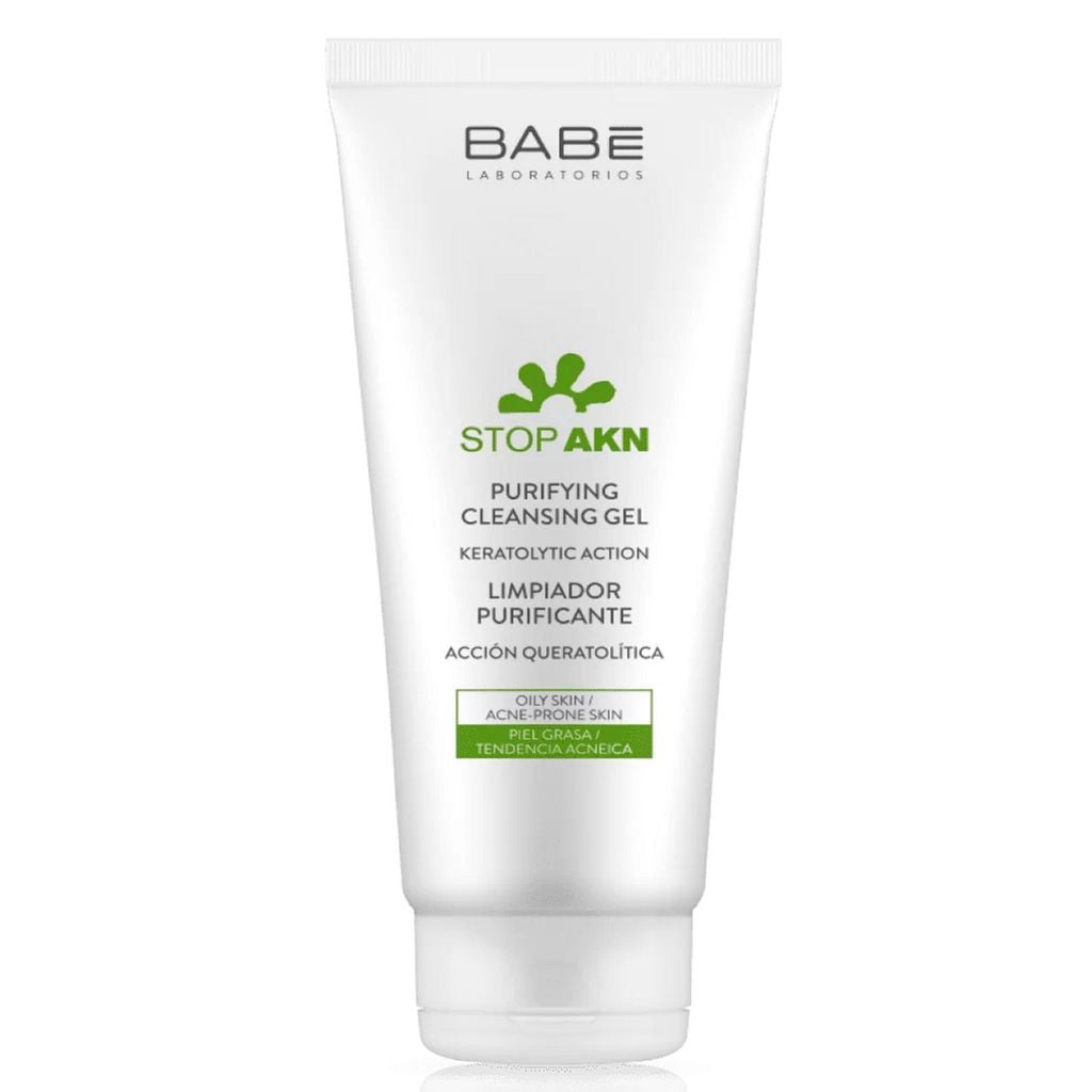 Sữa Rửa Mặt Cho Da Dầu Mụn BABE Laboratories Stop AKN Purifying Cleansing Gel
