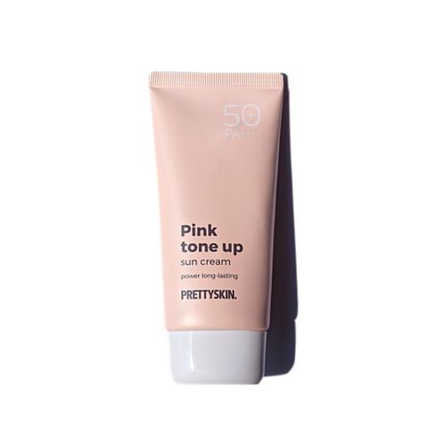 Kem Chống Nắng Che Khuyết Điểm, Chống Trôi, Nâng Tone Trắng Hồng Prettyskin Pink Tone Up Power Long Lasting Sun Cream 70ml