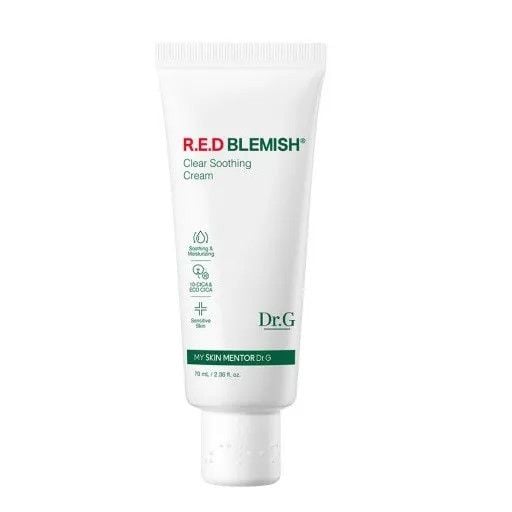 Kem Dưỡng Ẩm Làm Dịu Da, Phục Hồi & Giảm Đỏ Da Dr.G R.E.D Blemish Clear Soothing Cream 70ml
