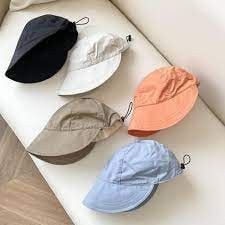 Nón Chống Nắng Hàn Quốc, Chất Liệu Vải Acrylic Khô Nhanh Thoáng Mát Cho Ngày Hè