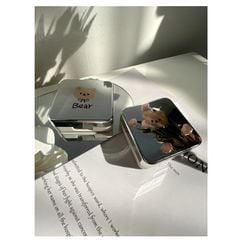 Case Đựng Len Tráng Gương Hình Gấu Kèm Gương