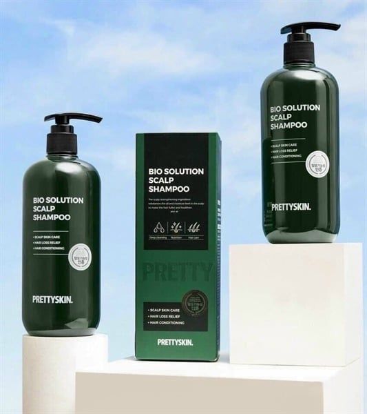 Cặp Dầu Gội/Xả Chống Rụng Tóc Pretty Skin Bio Solution Scalp Shampoo 500ml