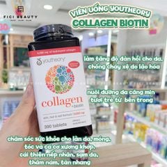 Viên Uống Đẹp Da & Chống Lão Hóa Youtheory Collagen Type 1-2-3 - 390 viên