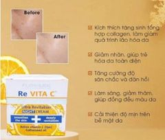 RE VITA C FLOSLEK/ kem VITAMIN dưỡng trắng và trẻ hóa da BAN ĐÊM 50ml