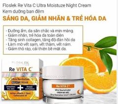 RE VITA C FLOSLEK/ kem VITAMIN dưỡng trắng và trẻ hóa da BAN ĐÊM 50ml