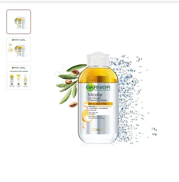 Nước Tẩy Trang Làm Sạch Sâu Garnier Micellar Cleansing Water
