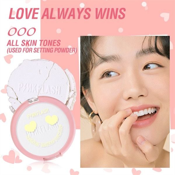 Phấn Nền Kiềm Dầu Dạng Nén PINKFLASH Lasting Matte Pressed Powder PF-F08 5.8g