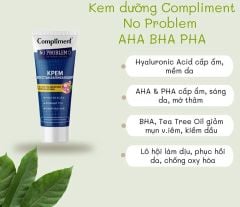 Kem Dưỡng Compliment No Problem AHA-BHA-PHA Tái Tạo, Phục Hồi Da Dầu Mụn 50ml