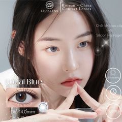 Lens Thời Trang DOUYIN (Cặp) - ROYAL BLUE 0-3 độ