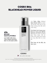 Tẩy Tế Bào Chết Hóa Học Trị Mụn Đầu Đen, Mụn Ẩn, Lỗ Chân Lông To Cosrx BHA Blackhead Power Liquid