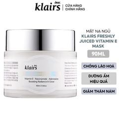 Mặt Nạ Ngủ Vitamin E Dưỡng Ẩm, Chống Lão Hóa Klairs Freshly Juiced Vitamin E Mask 90ml
