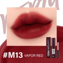 Son Kem Siêu Lì, Mịn Môi Merzy Noir In The Mellow - M13 Vapor Red Red Edition (Tone Đỏ Trầm)