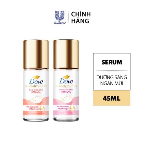 Lăn Ngăn Mùi Tinh Chất Serum Sáng Da, Mờ Thâm Dove 3% Niacinamide 45ml