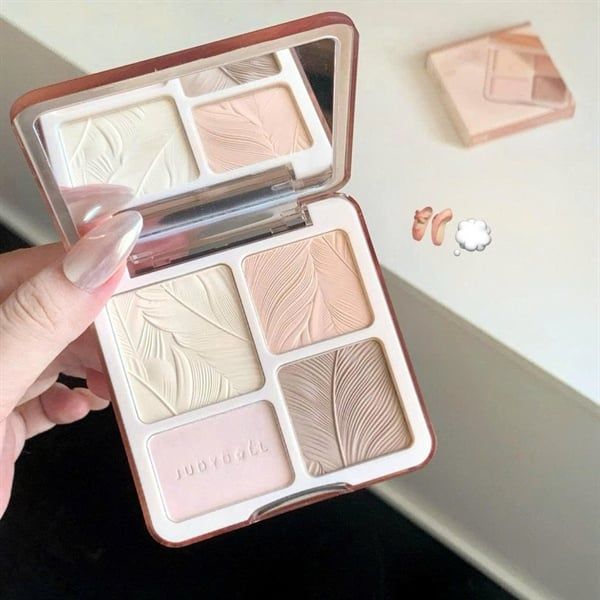 Bảng Tạo Khối/ Bắt Sáng JUDYDOLL 4 Ô Highlight & Contour