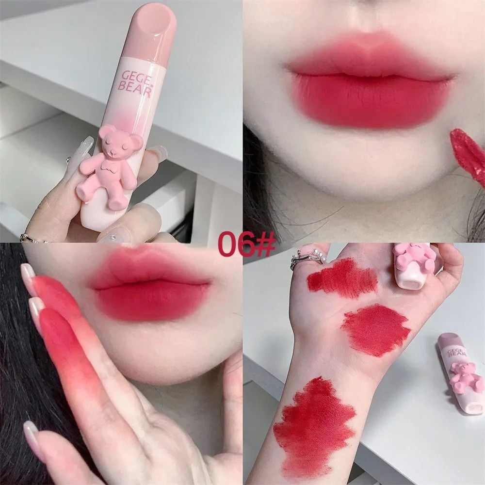 NĐT - Son Kem Nhung Lì Gấu Hồng GEGE BEAR