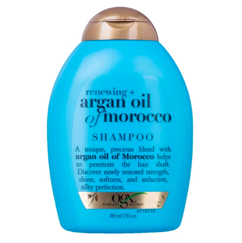 Dầu Gội Argan Oil Phục Hồi Tóc Hư Tổn Ogx Renewing + Argan Oil of Morocco Shampoo 385ml