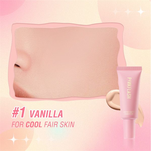 Kem Nền Mỏng Nhẹ, Che Phủ Cao PINKFLASH Lasting Matte Foundation PF-F03 25g