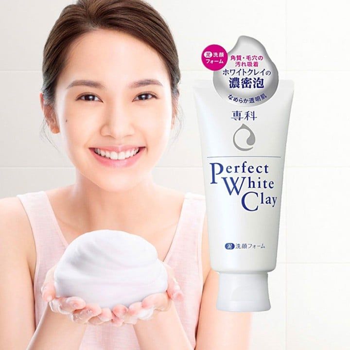 Sữa Rửa Mặt Đều Màu Mướt Mịn Senka Perfect Whip White Clay 120g