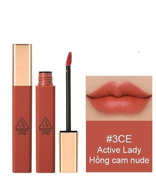 Son Kem Siêu Lì, Mịn Môi 3CE Cloud Lip Tint 4g