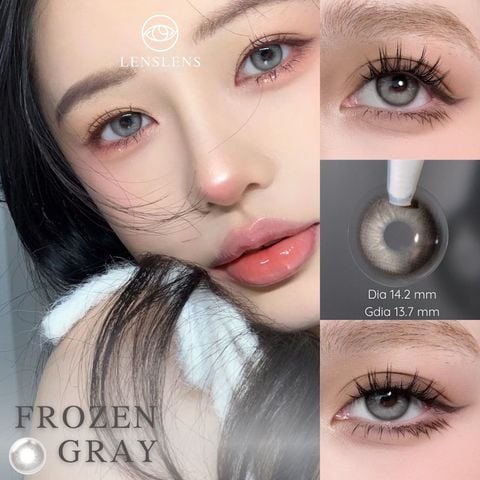 Lens Thời Trang DOUYIN ( 1 cặp) - FROZEN GRAY 0 độ
