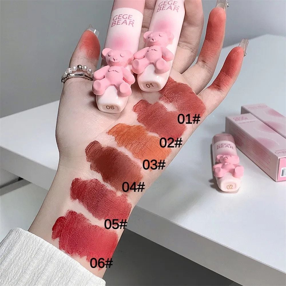 NĐT - Son Kem Nhung Lì Gấu Hồng GEGE BEAR