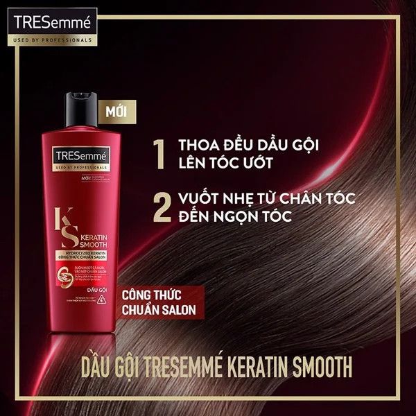Dầu Gội TRESemmé Keratin Smooth Vào Nếp Suôn Mượt 450gr