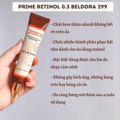 Kem Dưỡng Retinol Phủ Bóng, Ngăn Ngừa Mụn BELDORA 299 Prime Retinol Activator 0.3 35ml