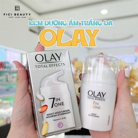 Kem Dưỡng Đêm OLAY Total Effects 7in1 | Trắng Da & Chống Lão Hóa