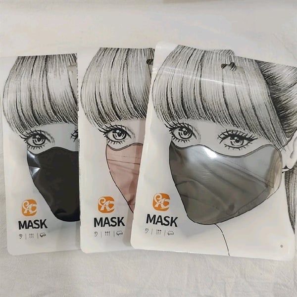 Khẩu Trang Chống Tia UV Mask UPF50+ #Hồng/Xám