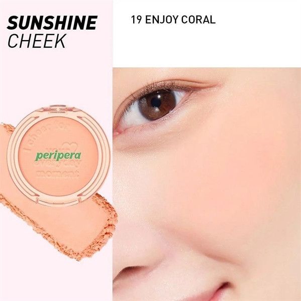 Phấn Má Hồng Siêu Xinh Peripera Pure Blushed Sunshine Cheek 4.2g