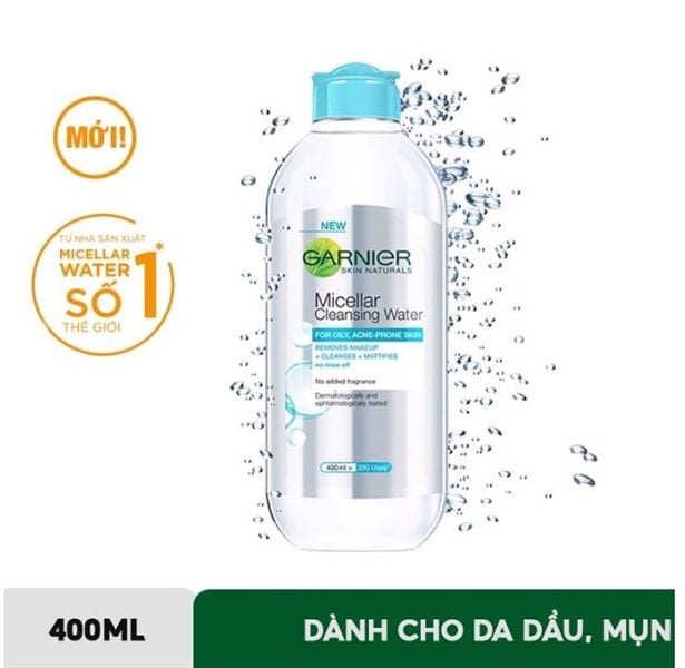 Nước Tẩy Trang Làm Sạch Sâu Garnier Micellar Cleansing Water
