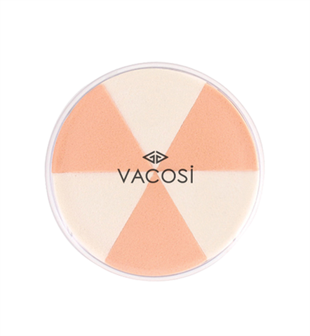 Hộp 6 Bông Phấn Ướt Tam Giác Vacosi  Wedge Sponge 6PCS - BP14