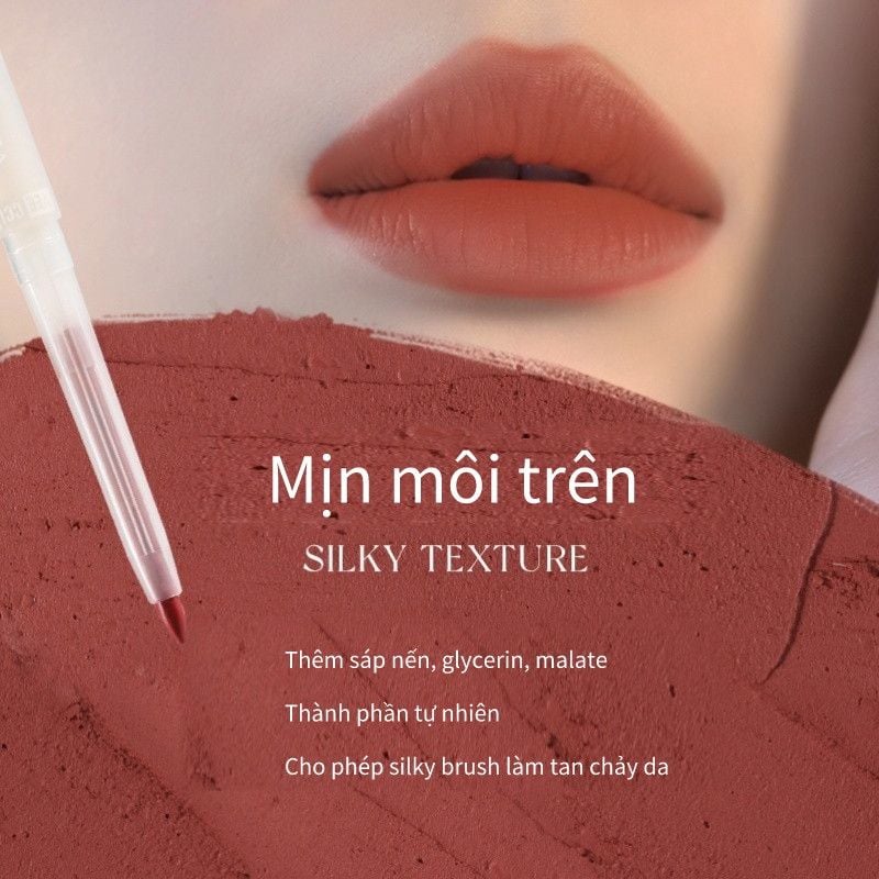 Chì Kẻ Viền Môi Định Hình Môi, Chống Thấm Nước, Lâu Trôi VEECCI