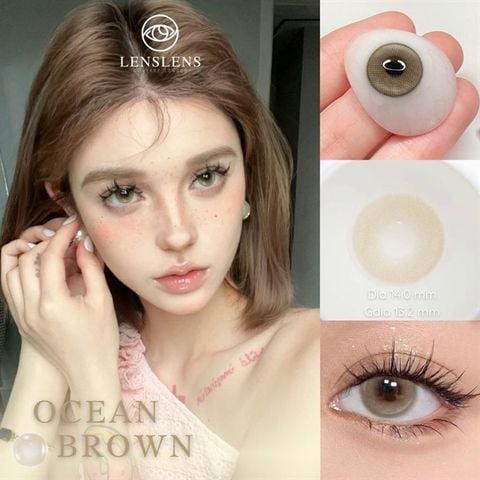 Lens Thời Trang DOUYIN (Cặp) - Ocean Brown