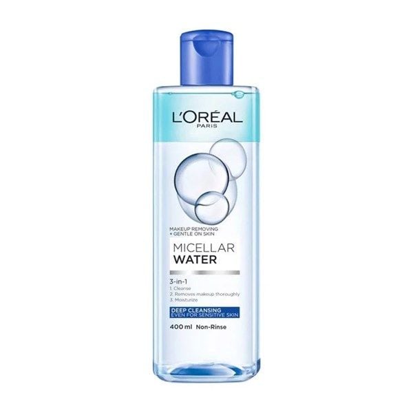 Nước Tẩy Trang Làm Sạch Sâu 3 In 1 L'OREAL Micellar Water Deep Cleansing Even For Sensitive Skin 400ml
