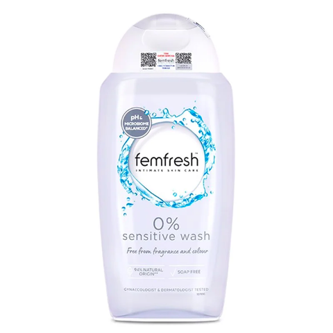 Dung Dịch Vệ Sinh Phụ Nữ Dành Cho Da Nhạy Cảm Femfresh Sensitive Intimate Wash 250ml