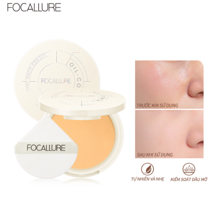 Phấn Nén Kiềm Dầu Chống Thấm Nước Focallure Oil Control Stay Matte Powder FA236