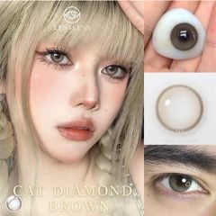 Lens Thời Trang DOUYIN (Cặp) - CAT DIAMOND 0-3 độ