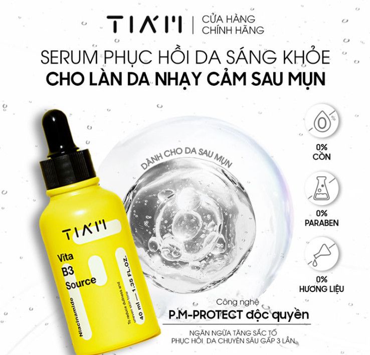 Serum Tia'm Làm Sáng, Phục Hồi Cho Da Dầu Mụn, Nhạy Cảm 40ml