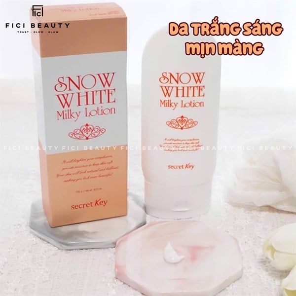 Sữa Dưỡng Thể Trắng Da Toàn Thân Secret Key Snow White Milky Lotion 120g